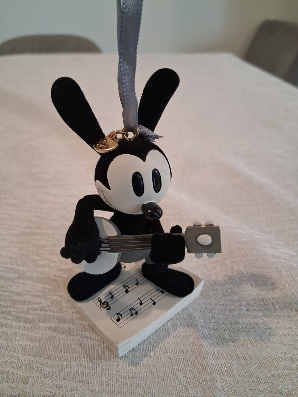 Disney Store Oswald the Lucky Rabbit Banjo Sketchbook Christmas Ornament 2014